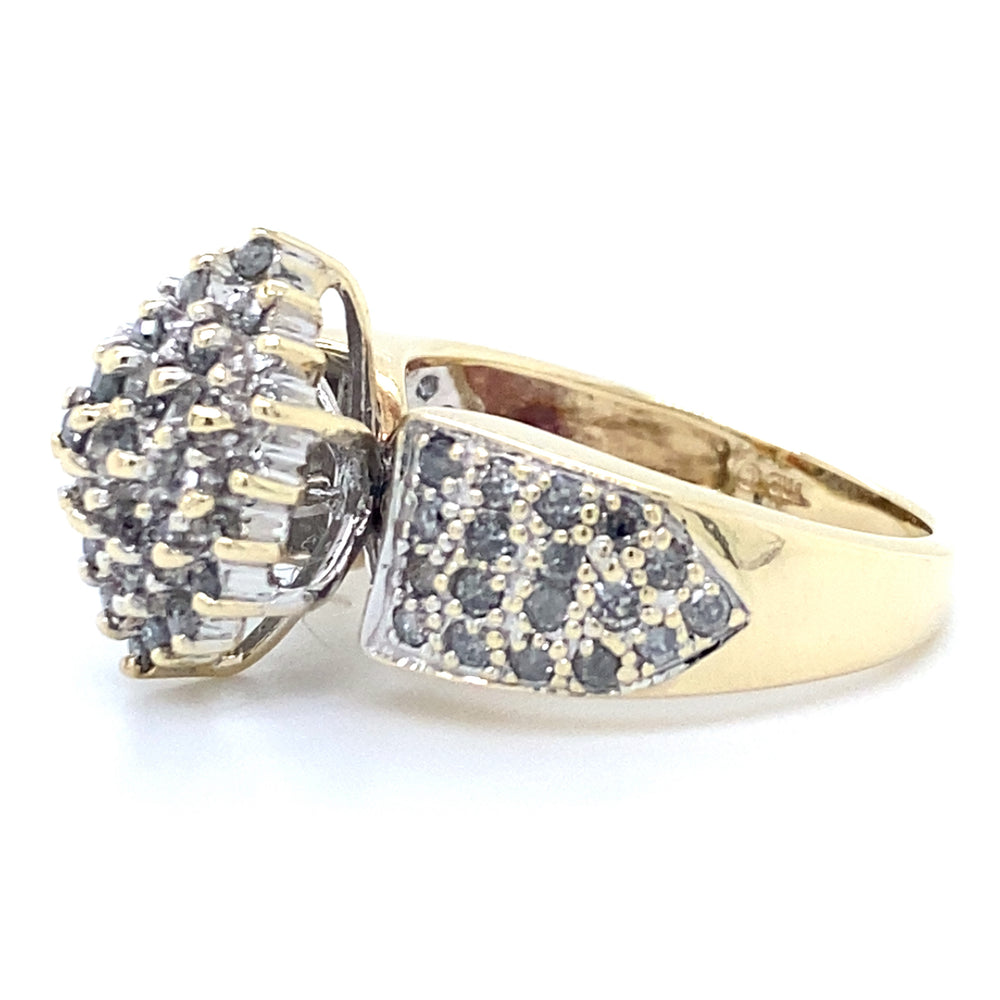 Estate 0.77cttw Diamopnd Cluster Ring
