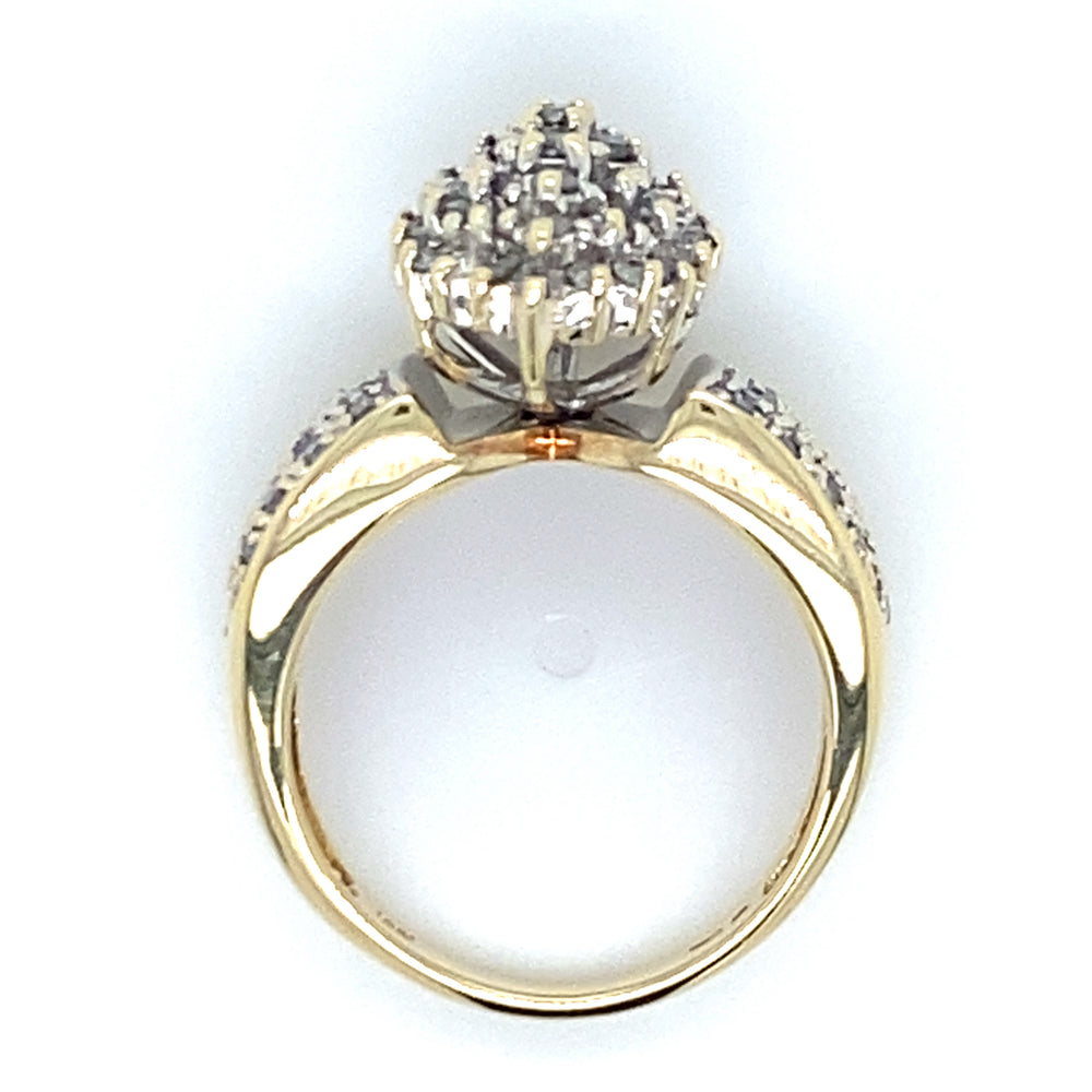 Estate 0.77cttw Diamopnd Cluster Ring