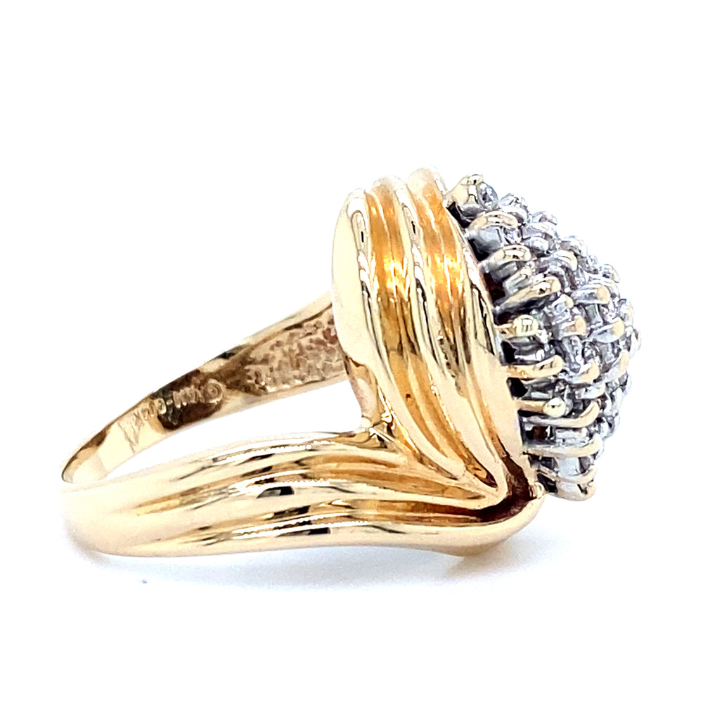 Estate 0.51cttw Diamond Cluster Ring