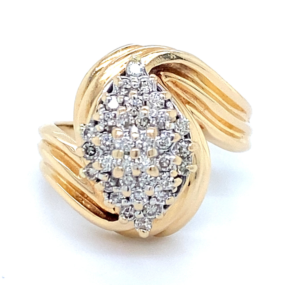 Estate 0.51cttw Diamond Cluster Ring
