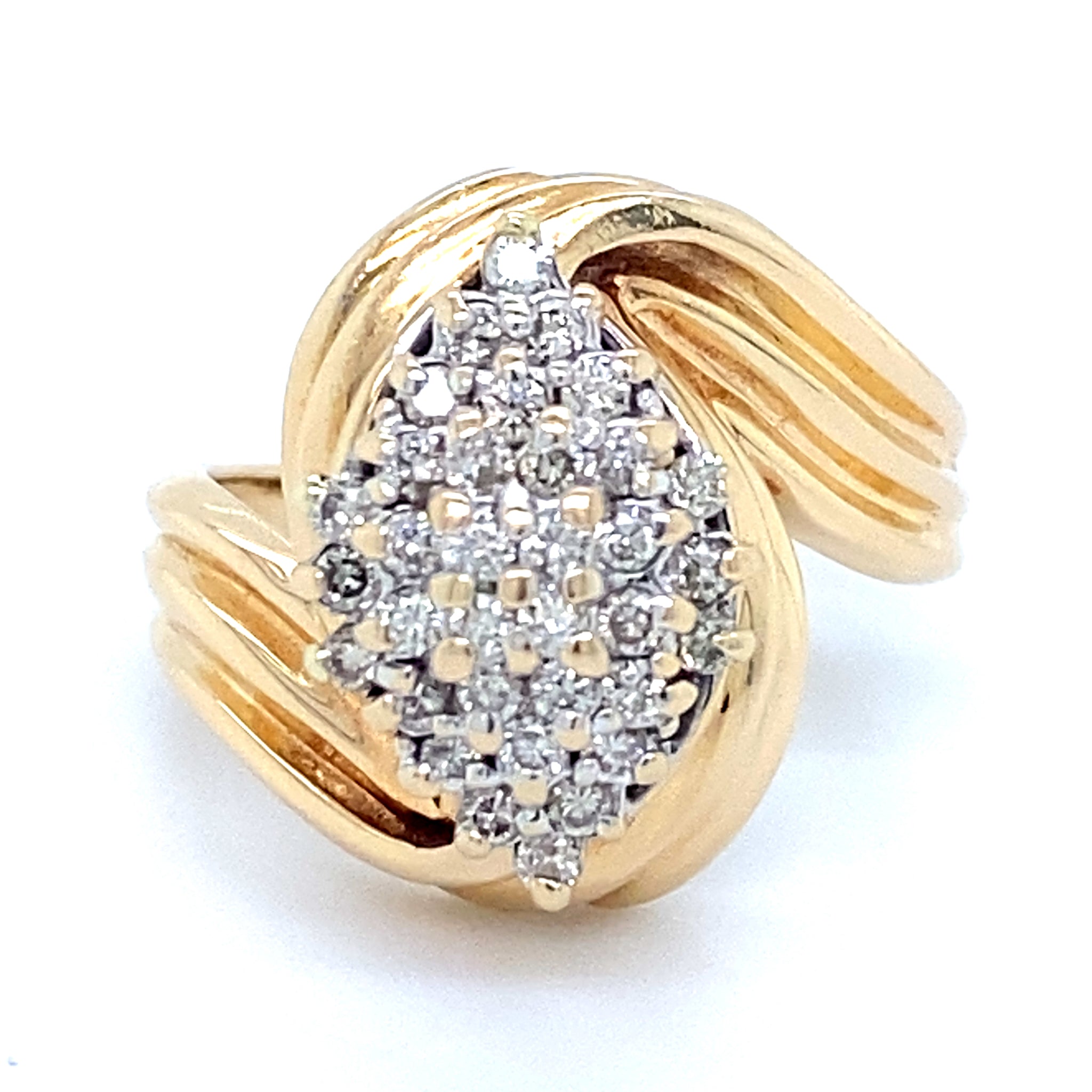 Estate 0.51cttw Diamond Cluster Ring
