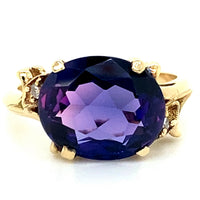 Estate Synthetic Color Change Sapphire Ring