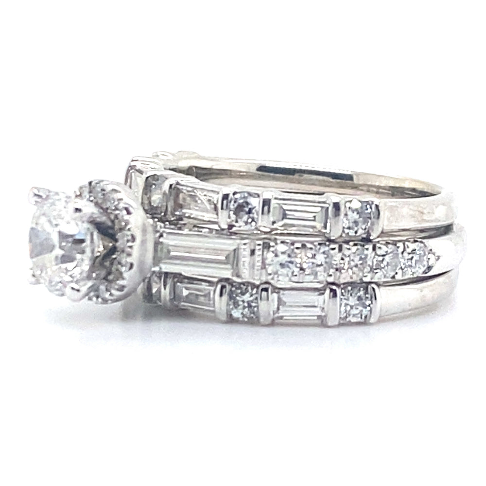 Estate 2.37cttw Diamond Wedding Set