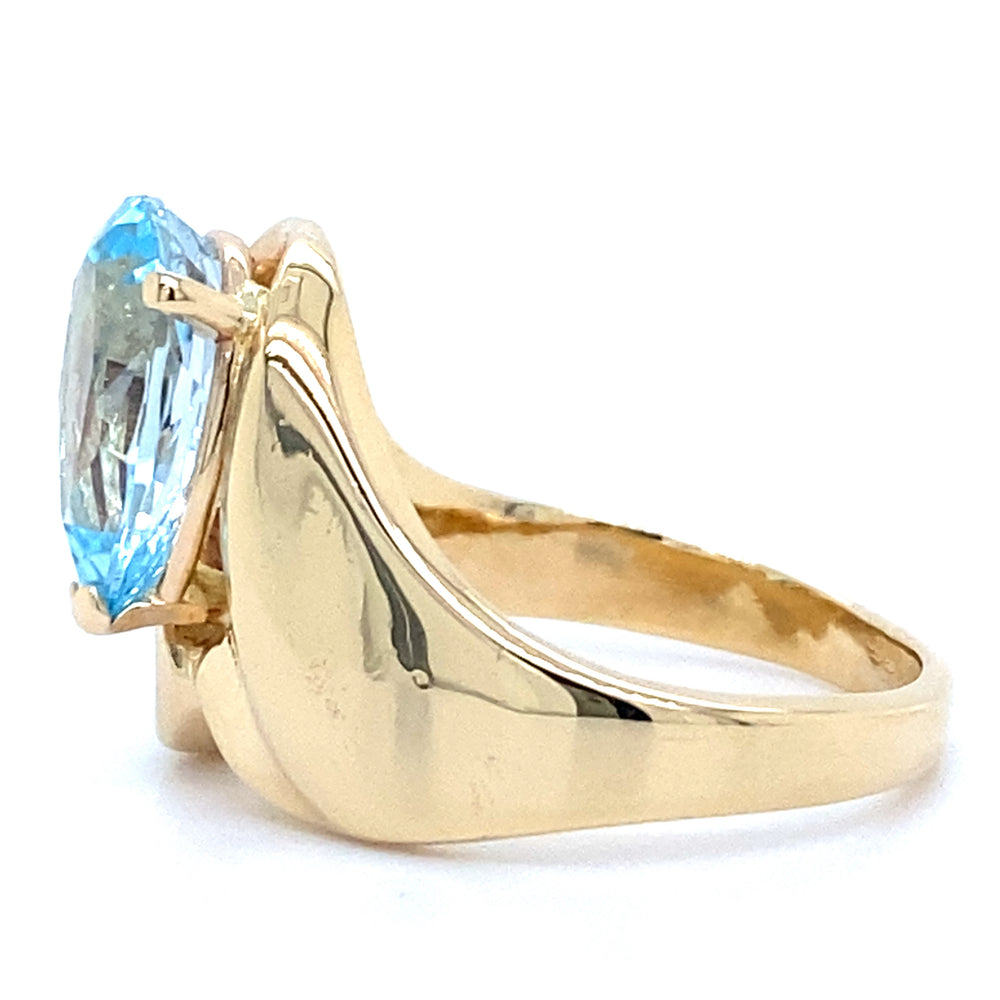 Estate Sky Blue Topaz Ring