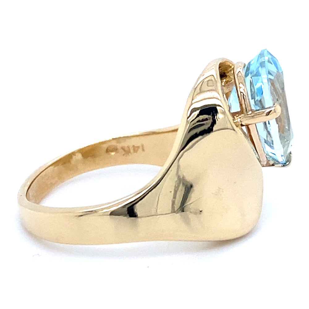 Estate Sky Blue Topaz Ring