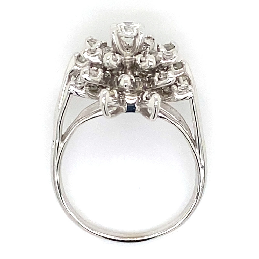 Estate Diamond Starburst Ring