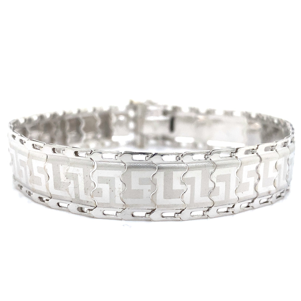 Estate 7.5"  Greek Key Bracelet