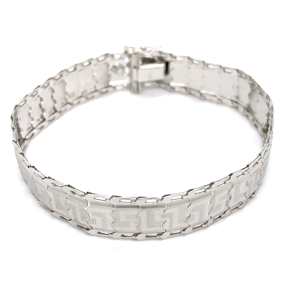 Estate 7.5"  Greek Key Bracelet