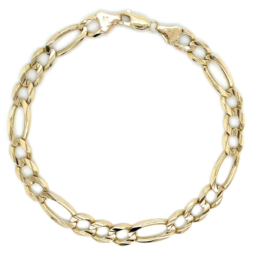 Estate 9" Figaro Bracelet
