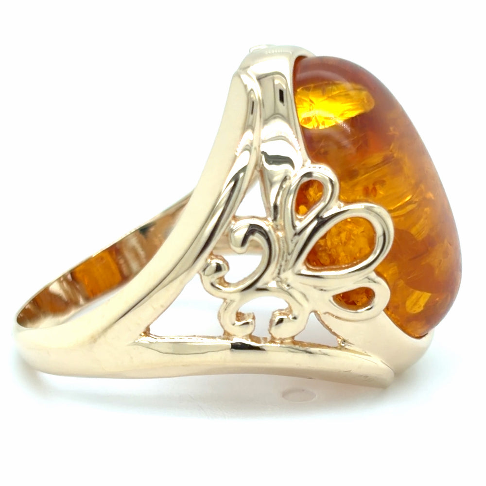Estate Amber Statement Ring