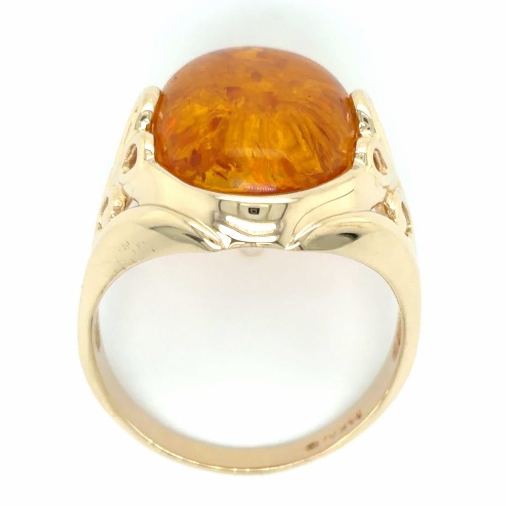 Estate Amber Statement Ring