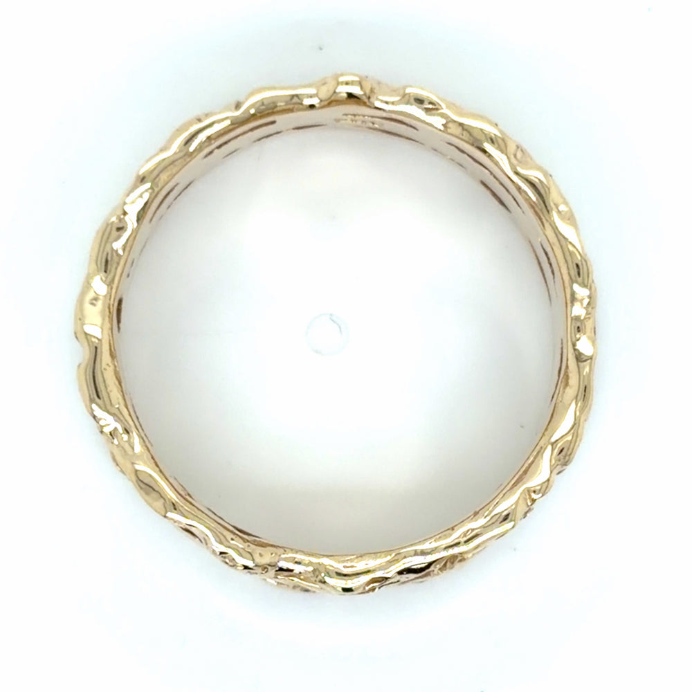 Estate size 9.25 Nugget Edge Band