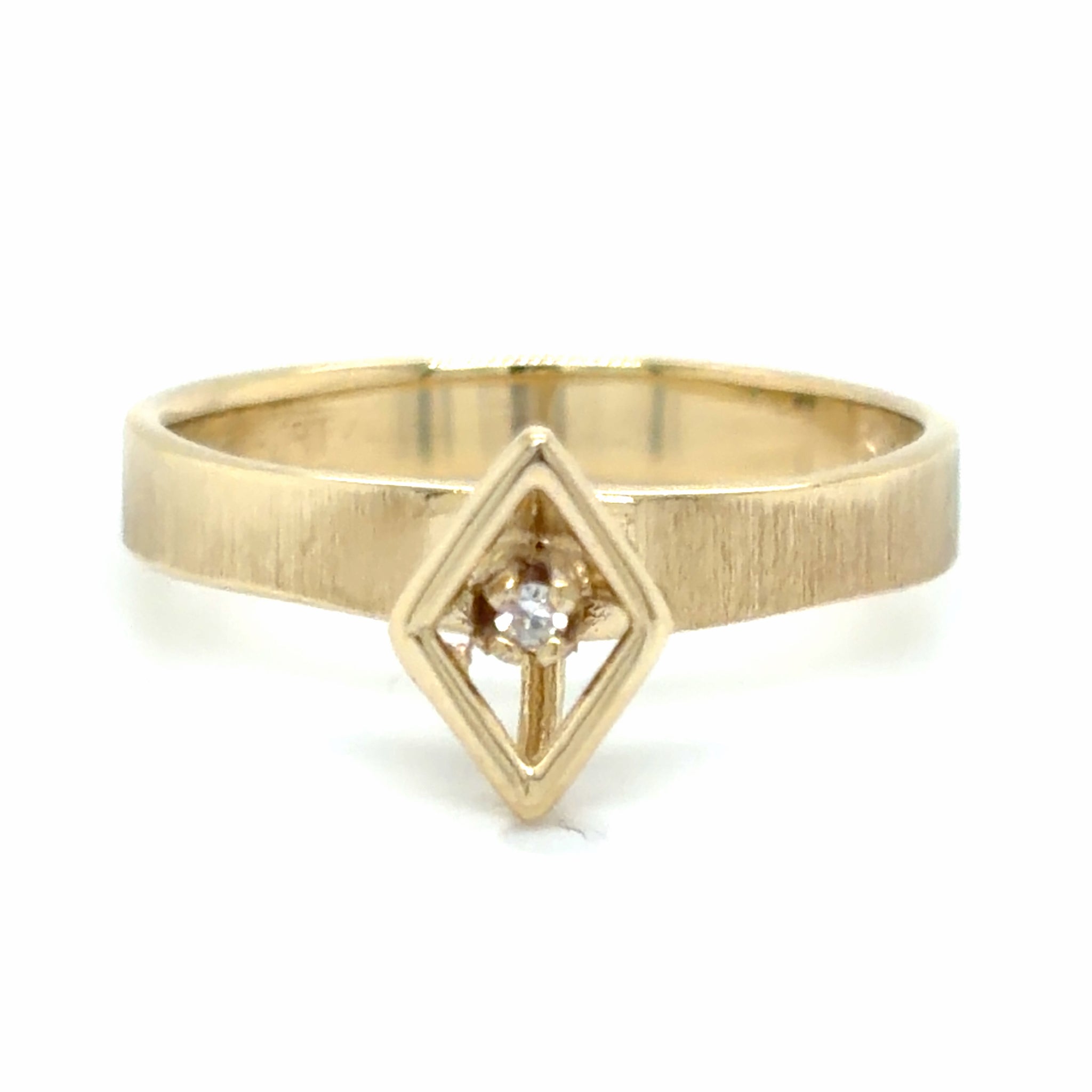 Estate 0.01ct Diamond Promise Ring