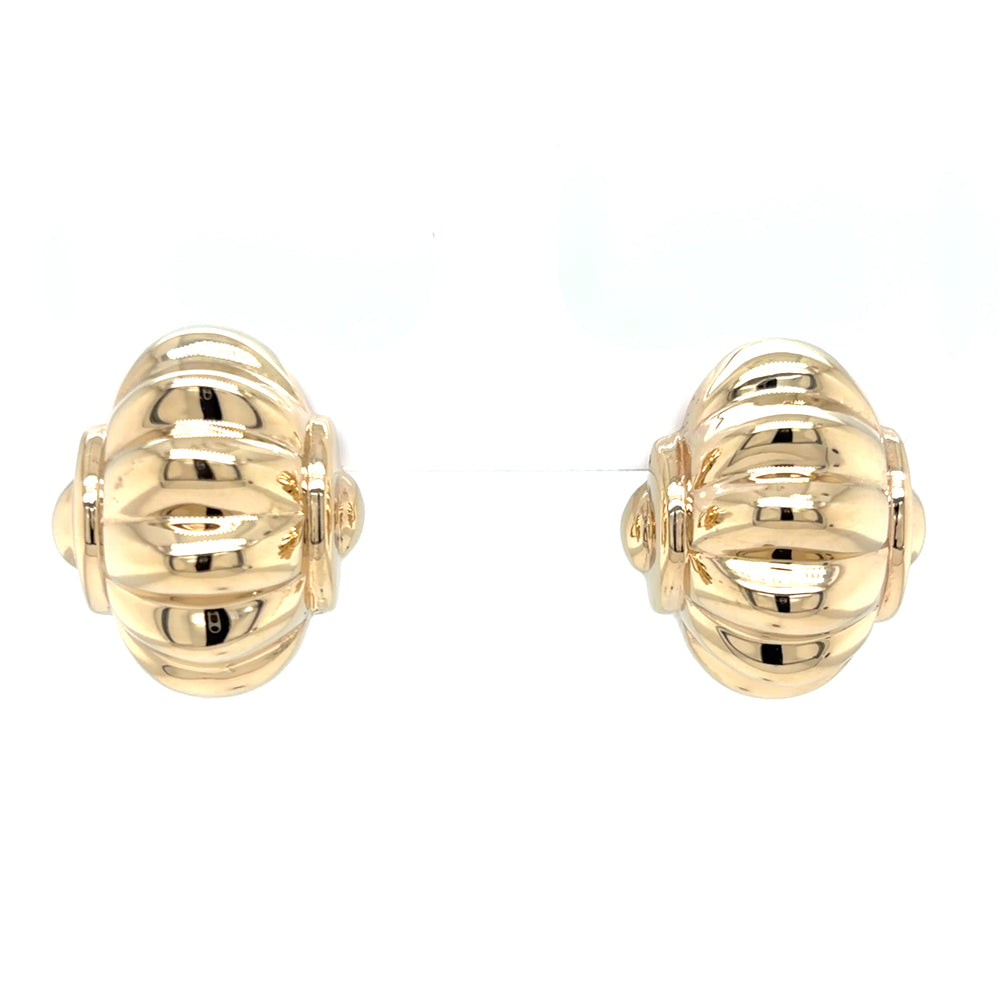 Estate Polished Shrimp Earrings