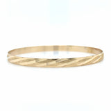 Estate 8" Diamond Cut Bangle