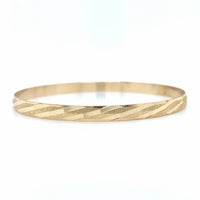 Estate 8" Diamond Cut Bangle