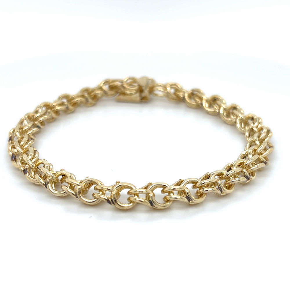 Estate 7" Double Curb Link Bracelet