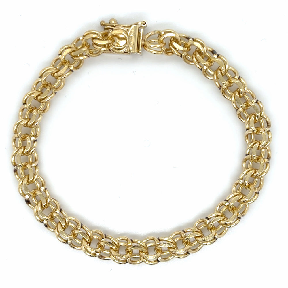 Estate 7" Double Curb Link Bracelet