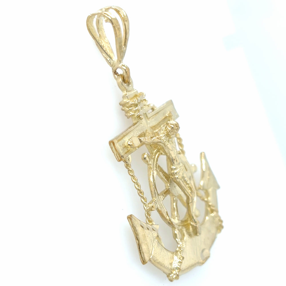 Estate Mariner Crucifix Pendant