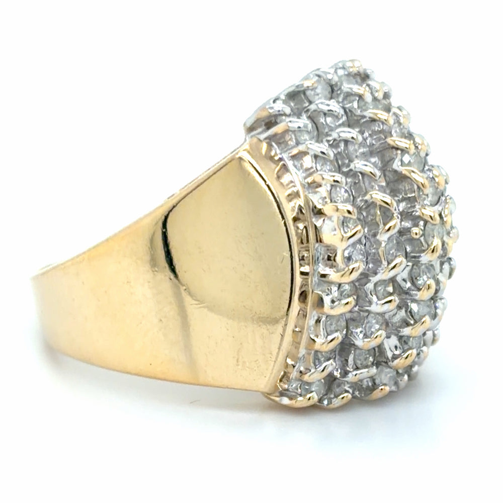 Estate 1.00cttw Diamond Waterfall Ring