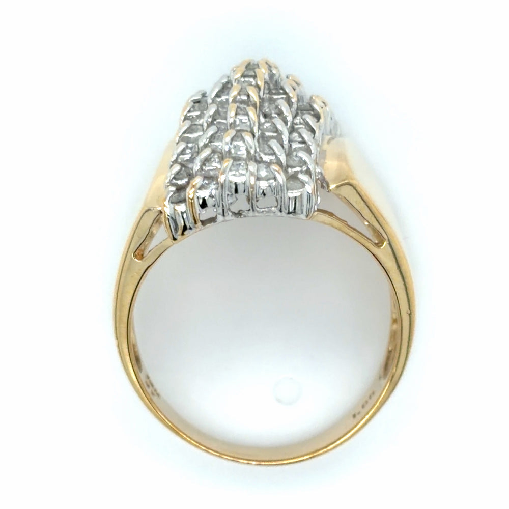 Estate 1.00cttw Diamond Waterfall Ring