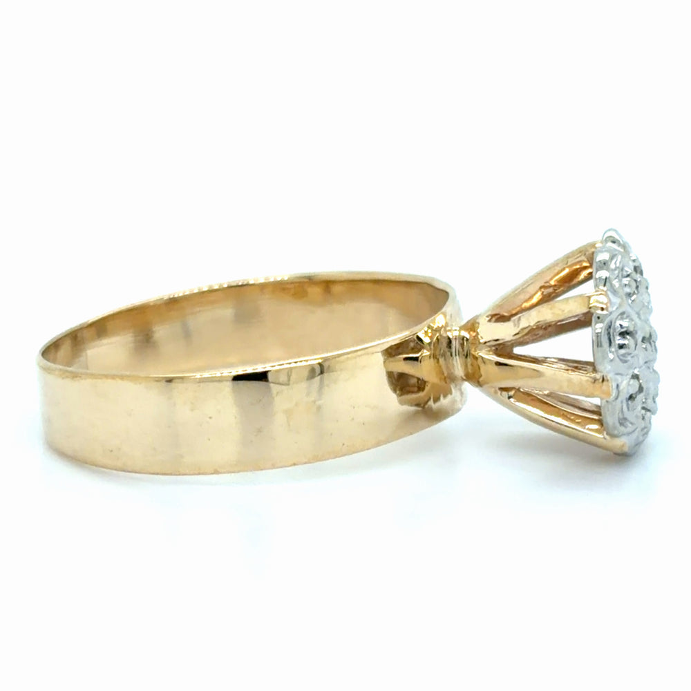 Estate 0.05cttw Diamond Cluster Ring