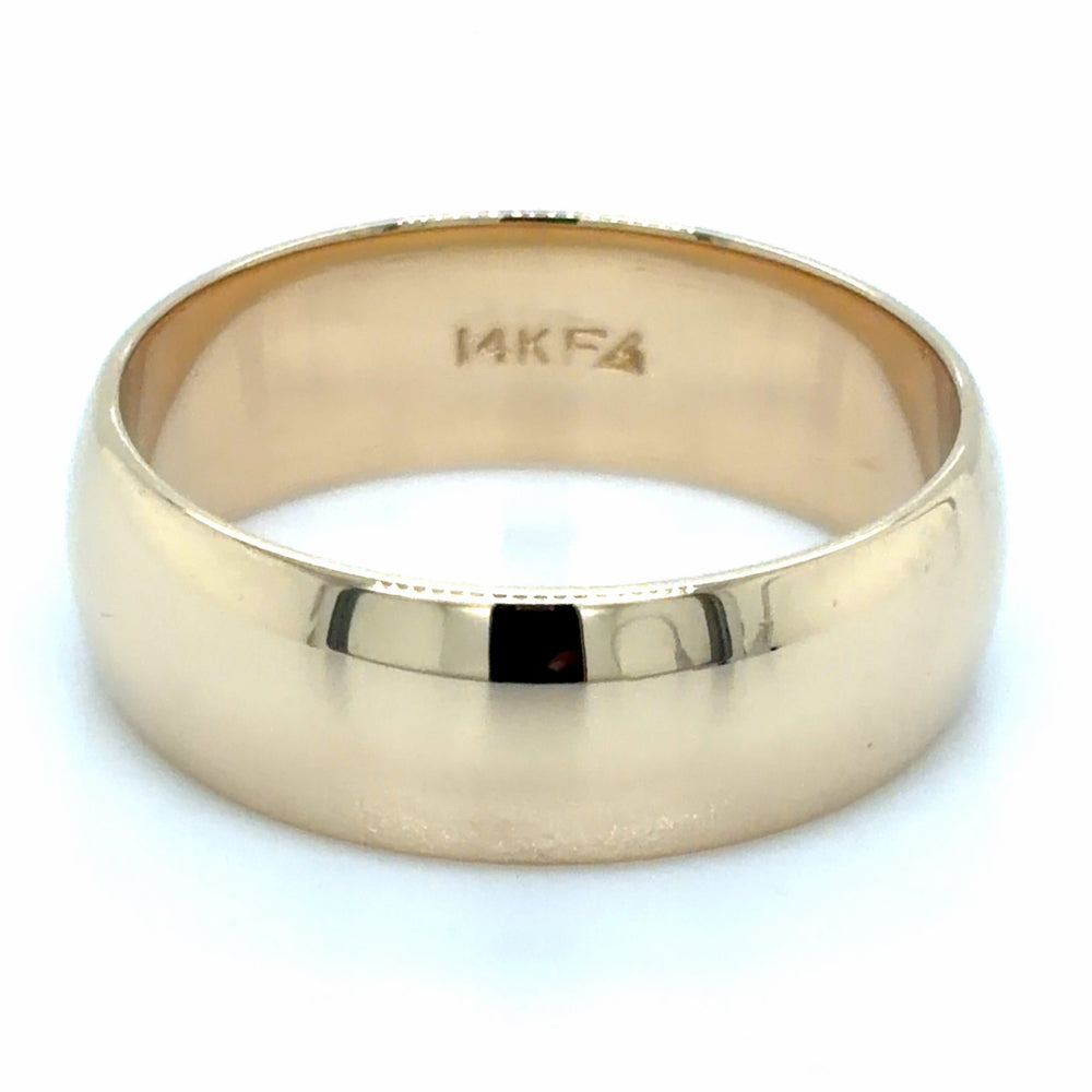 Estate size 6 Domed Wedding Band