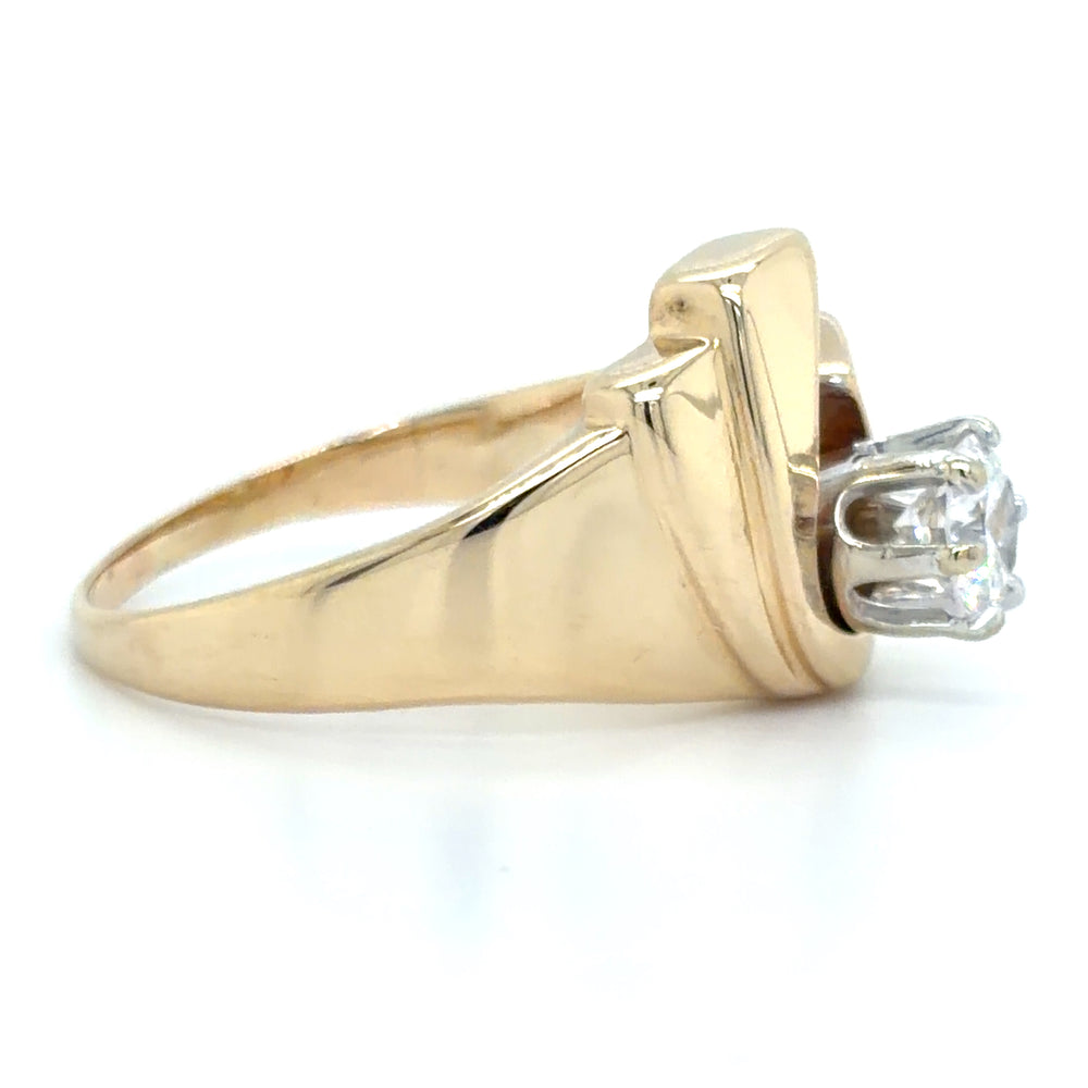 Estate Polished Solitaire Ring Mounting