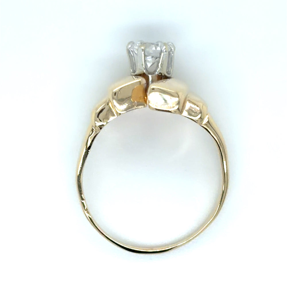 Estate Polished Solitaire Ring Mounting