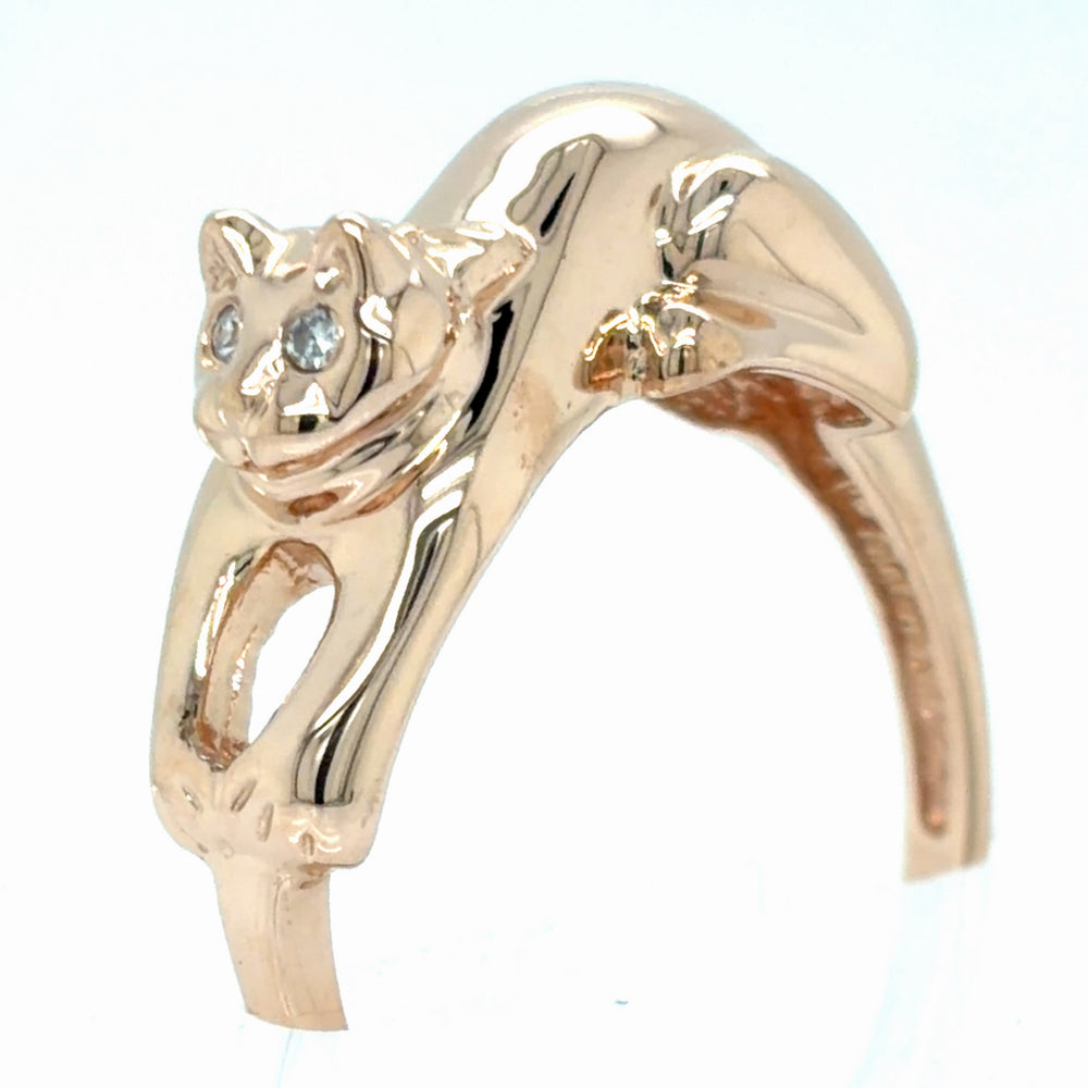 Estate Cat Wrap Ring