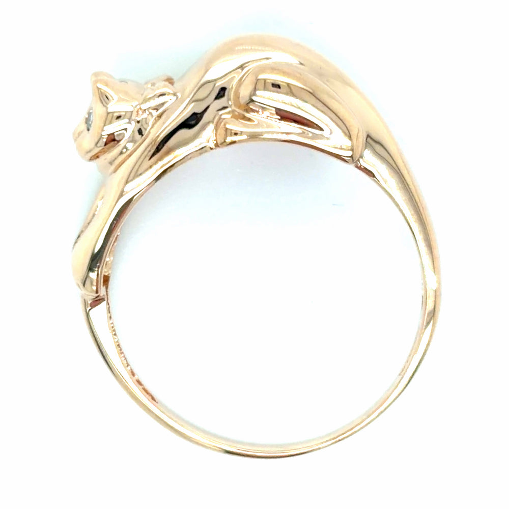 Estate Cat Wrap Ring
