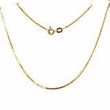 Estate 18K Yellow Gold Cobra Chian 17"
