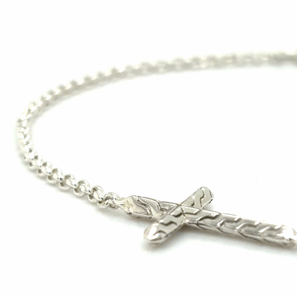 Estate John Hardy Rolo Chain Cross Bracelet
