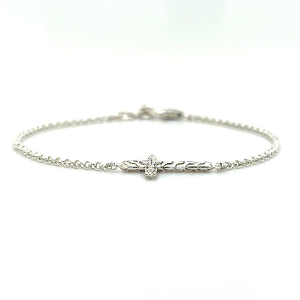 Estate John Hardy Rolo Chain Cross Bracelet