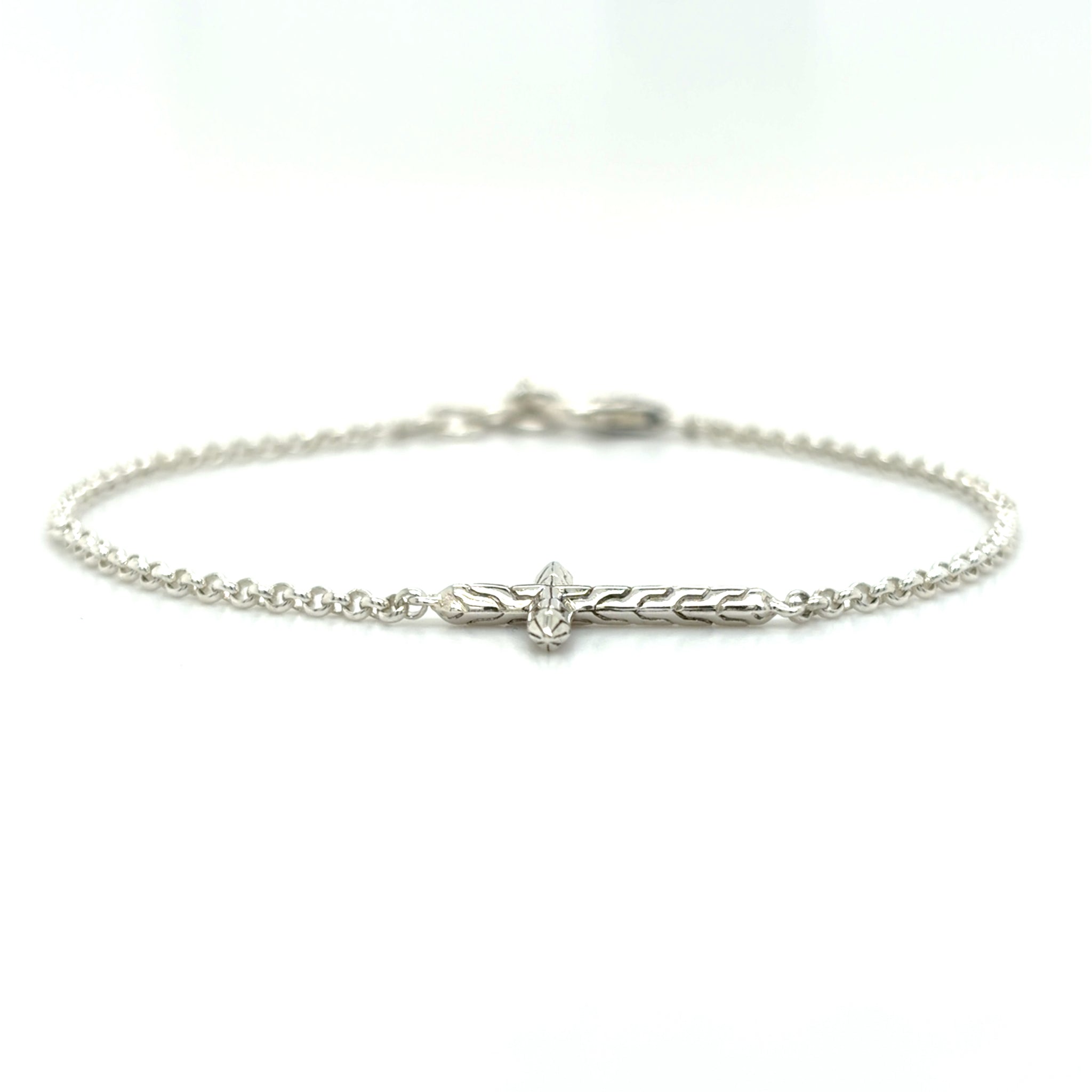 Estate John Hardy Rolo Chain Cross Bracelet