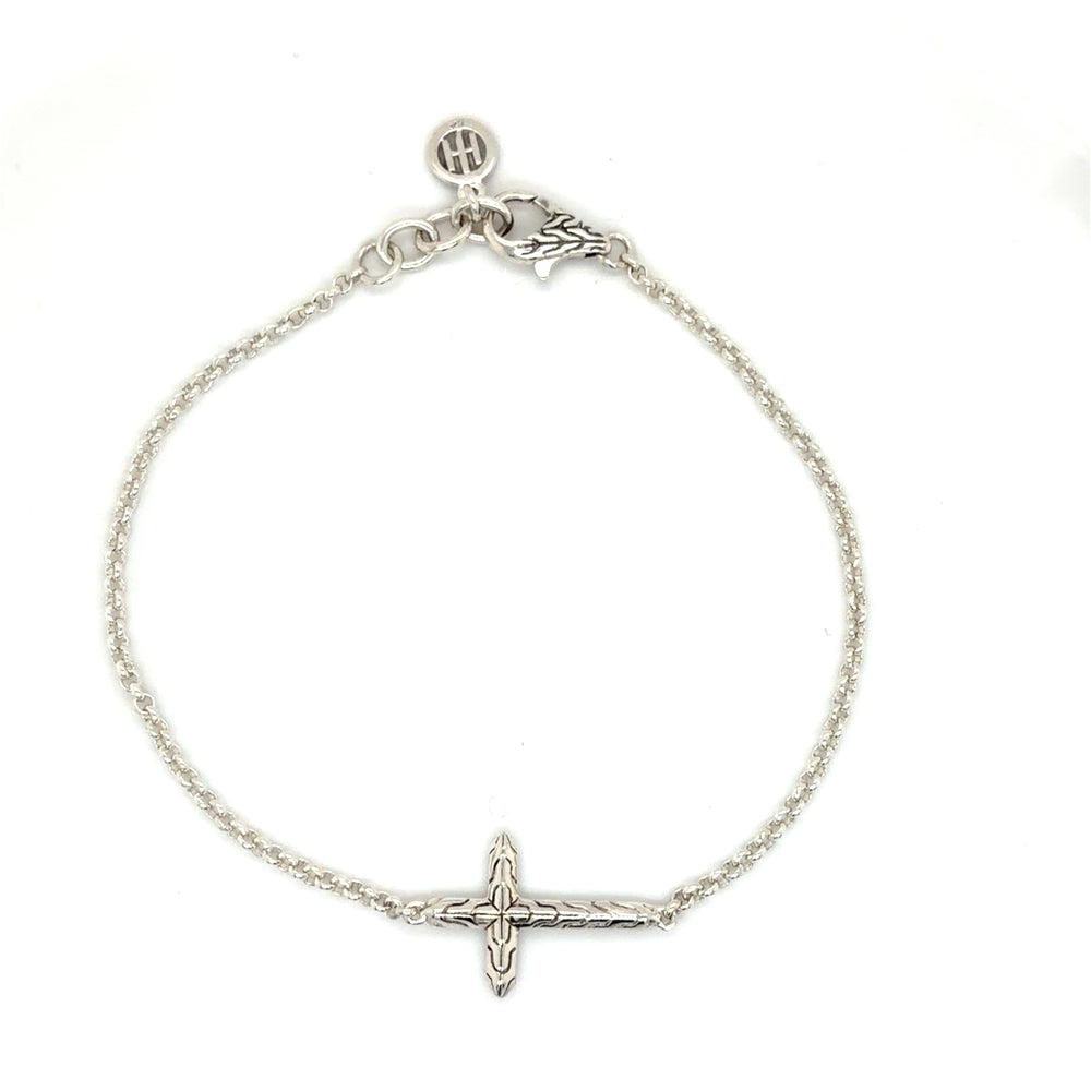 Estate John Hardy Rolo Chain Cross Bracelet
