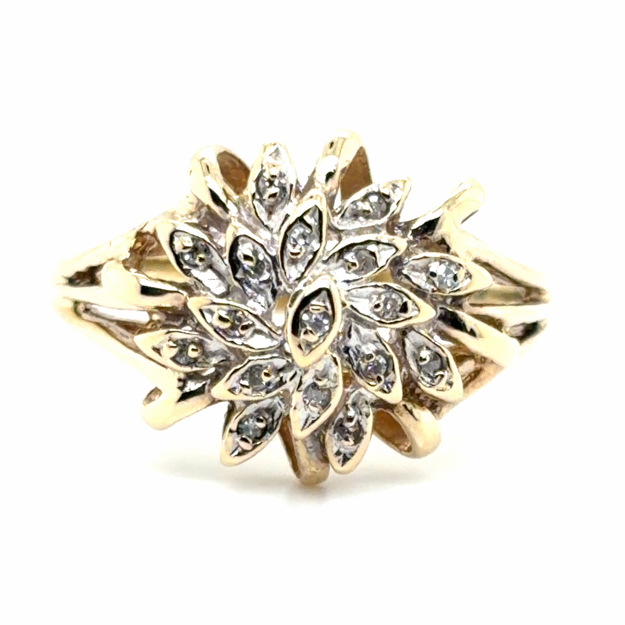 Estate Layered Flower Ring