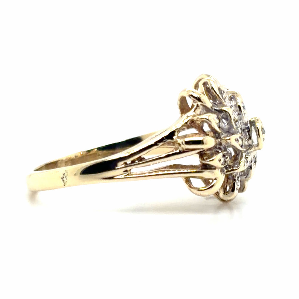Estate Layered Flower Ring