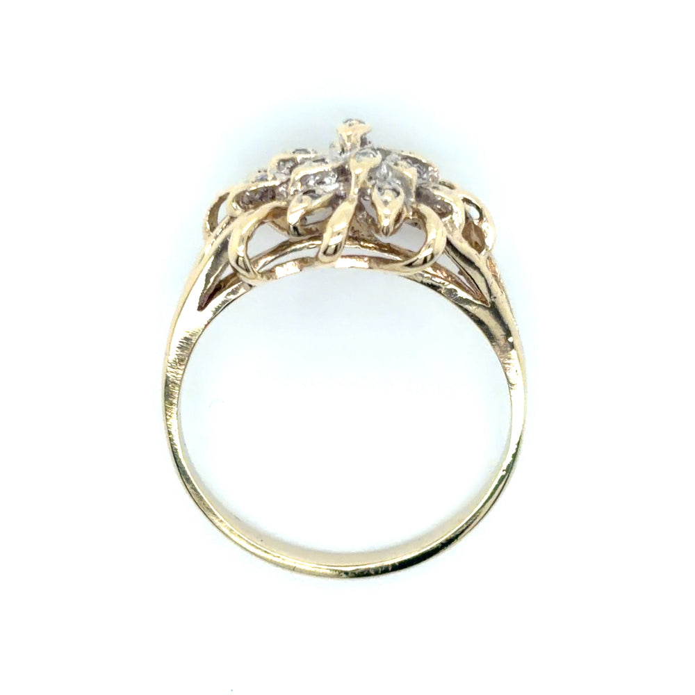 Estate Layered Flower Ring