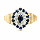 Estate Marquise Cut Sapphire Fashion Ring