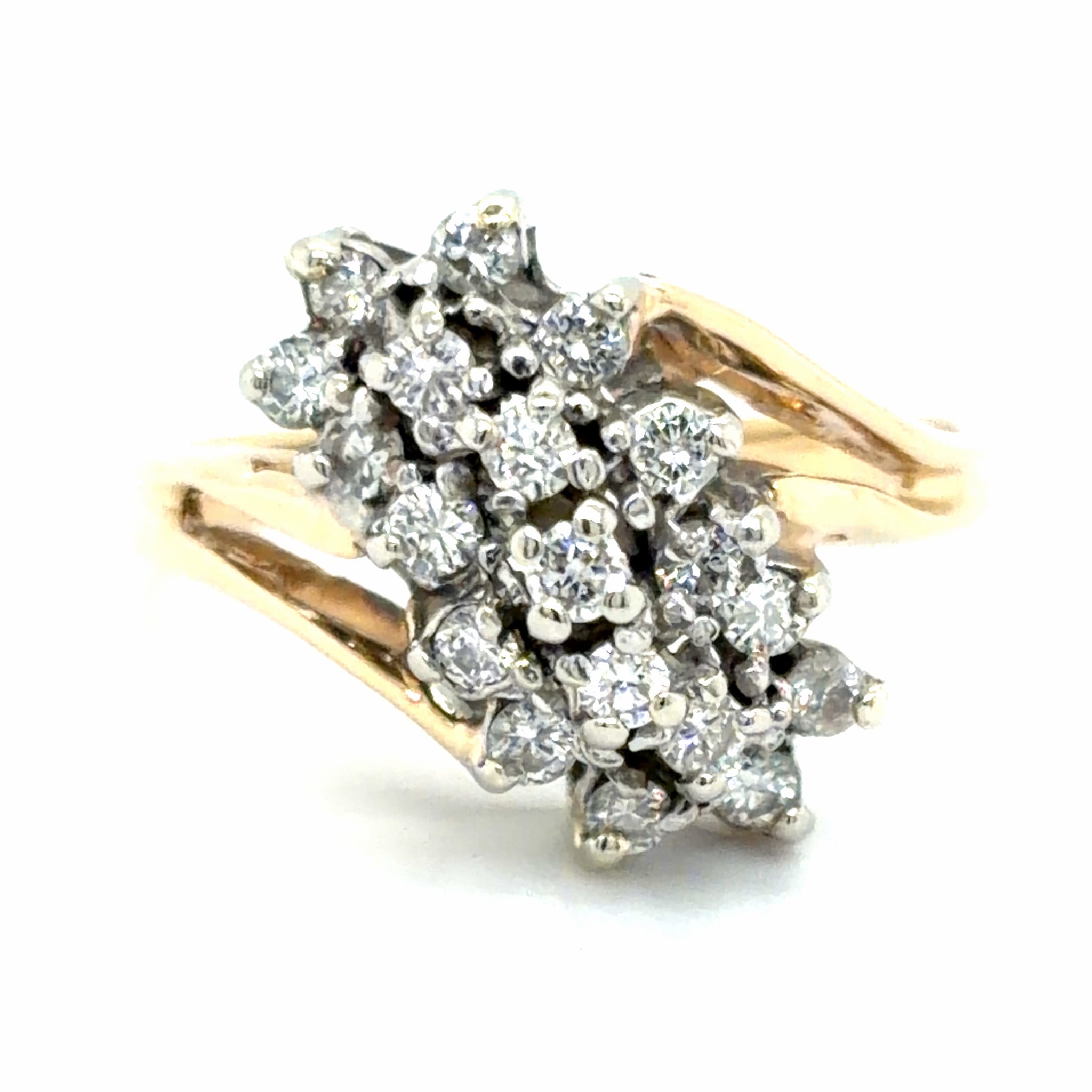 Estate 0.52cttw Diamond Waterfall Ring