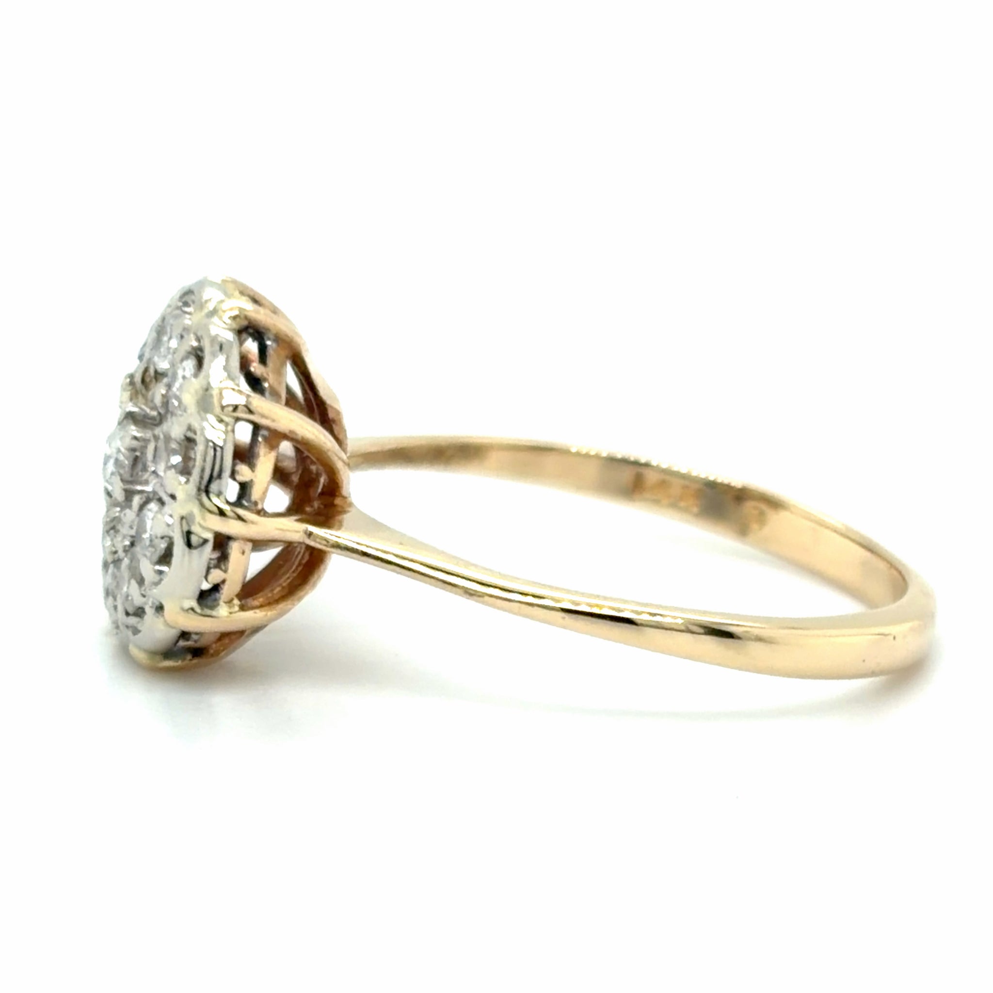 Estate 0.33cttw Diamond Cluster Ring