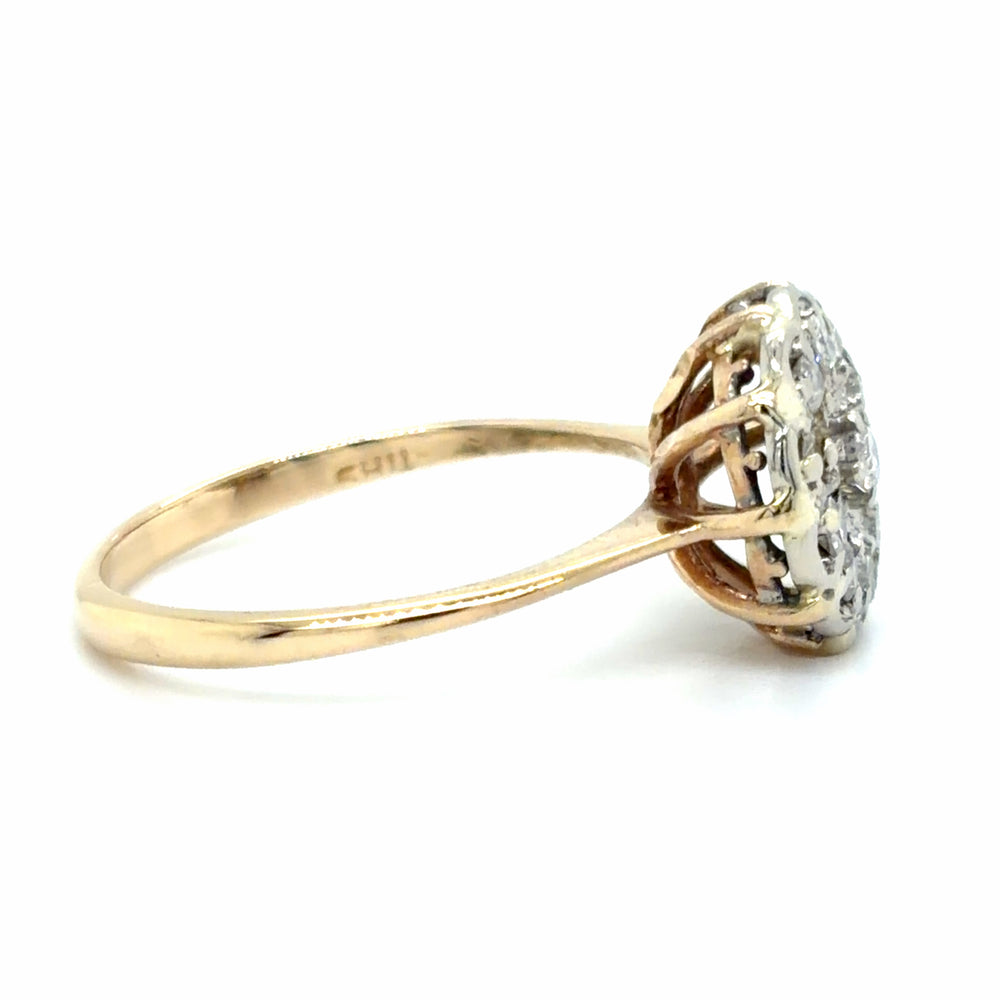 Estate 0.33cttw Diamond Cluster Ring