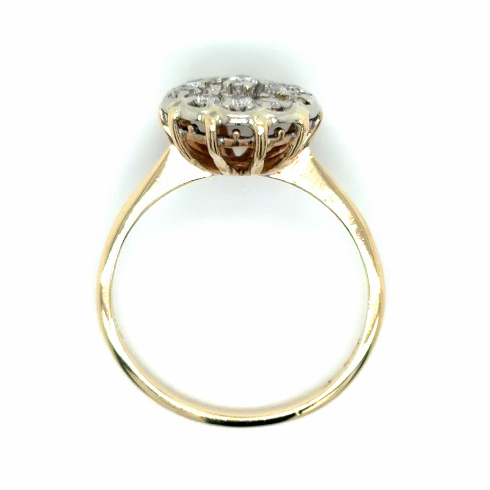 Estate 0.33cttw Diamond Cluster Ring