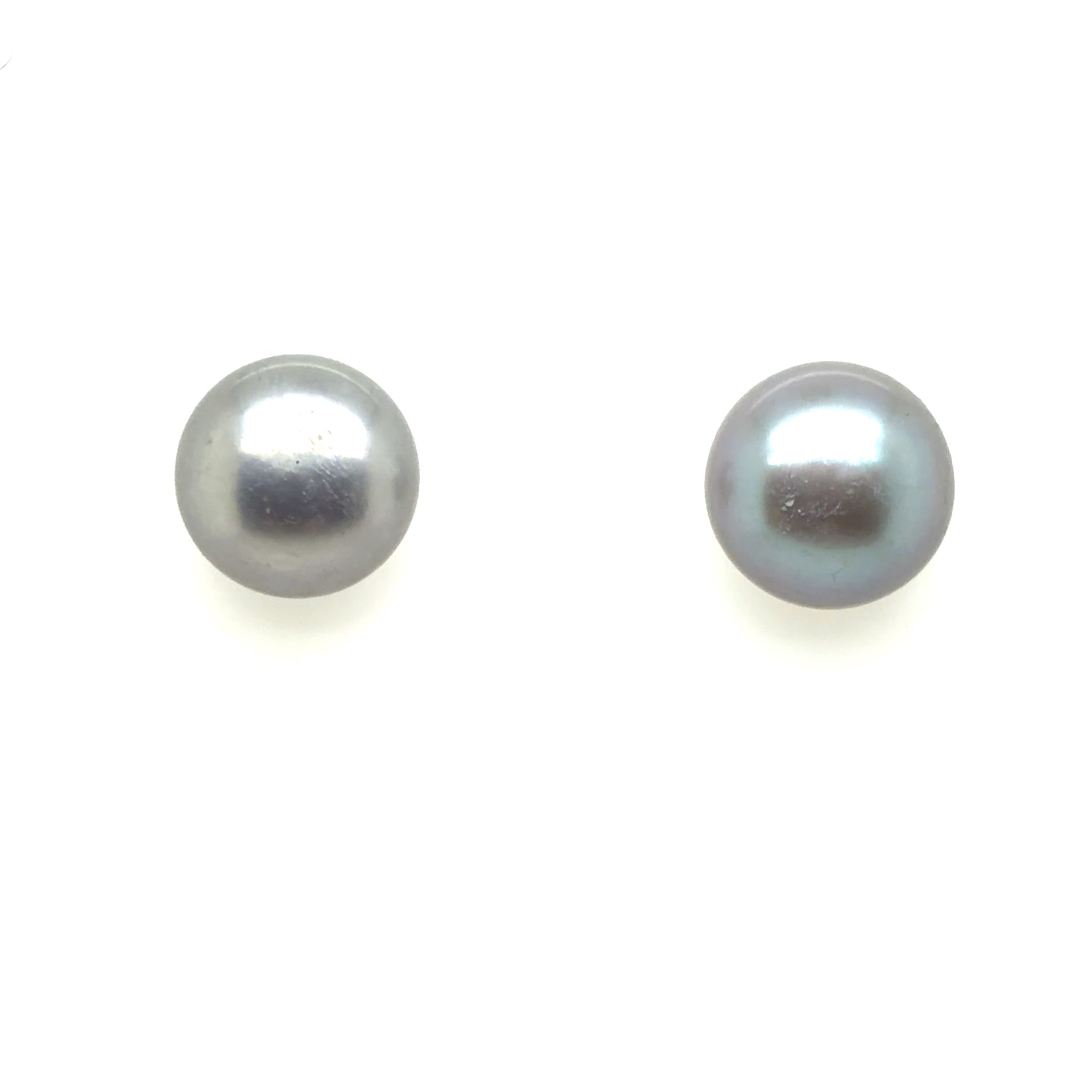 Estate 11.5mm Black Pearl Studs