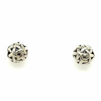 Estate JAi Woven Ball Stud Earrings