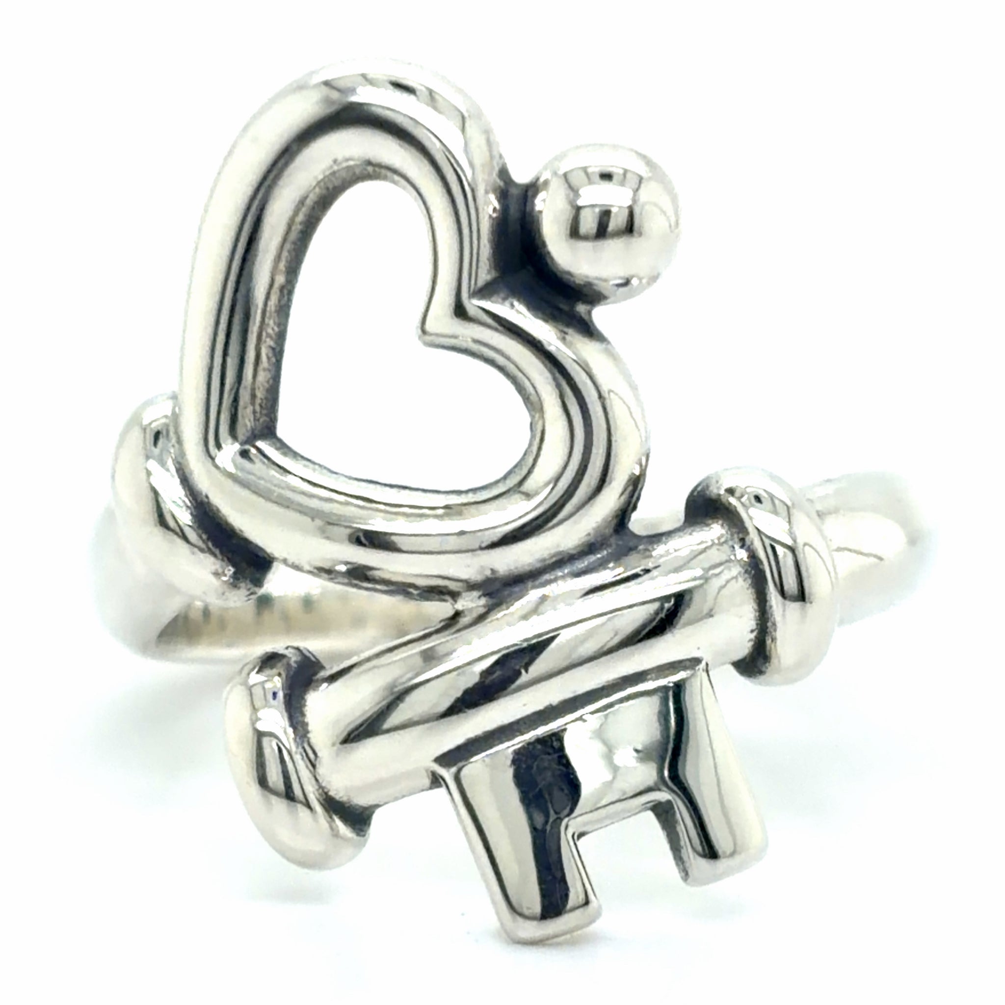 Estate James Avery Key to My Heart Ring