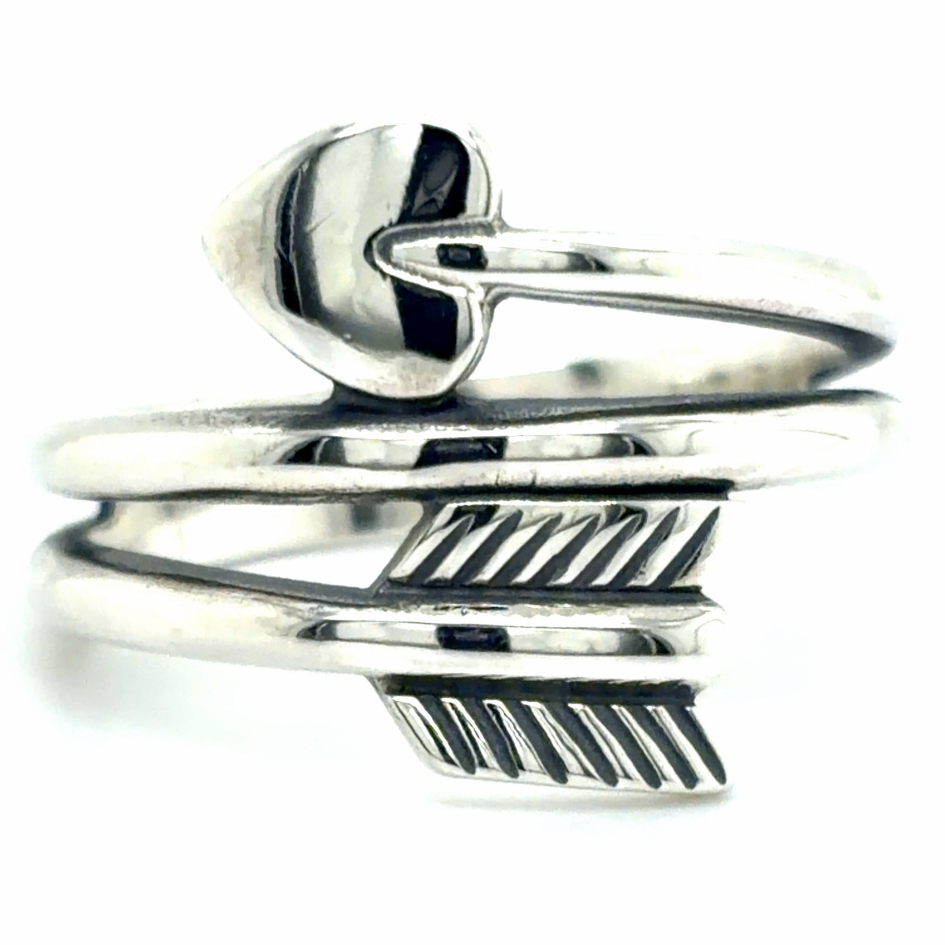 Estate James Avery Arrow and Heart Ring