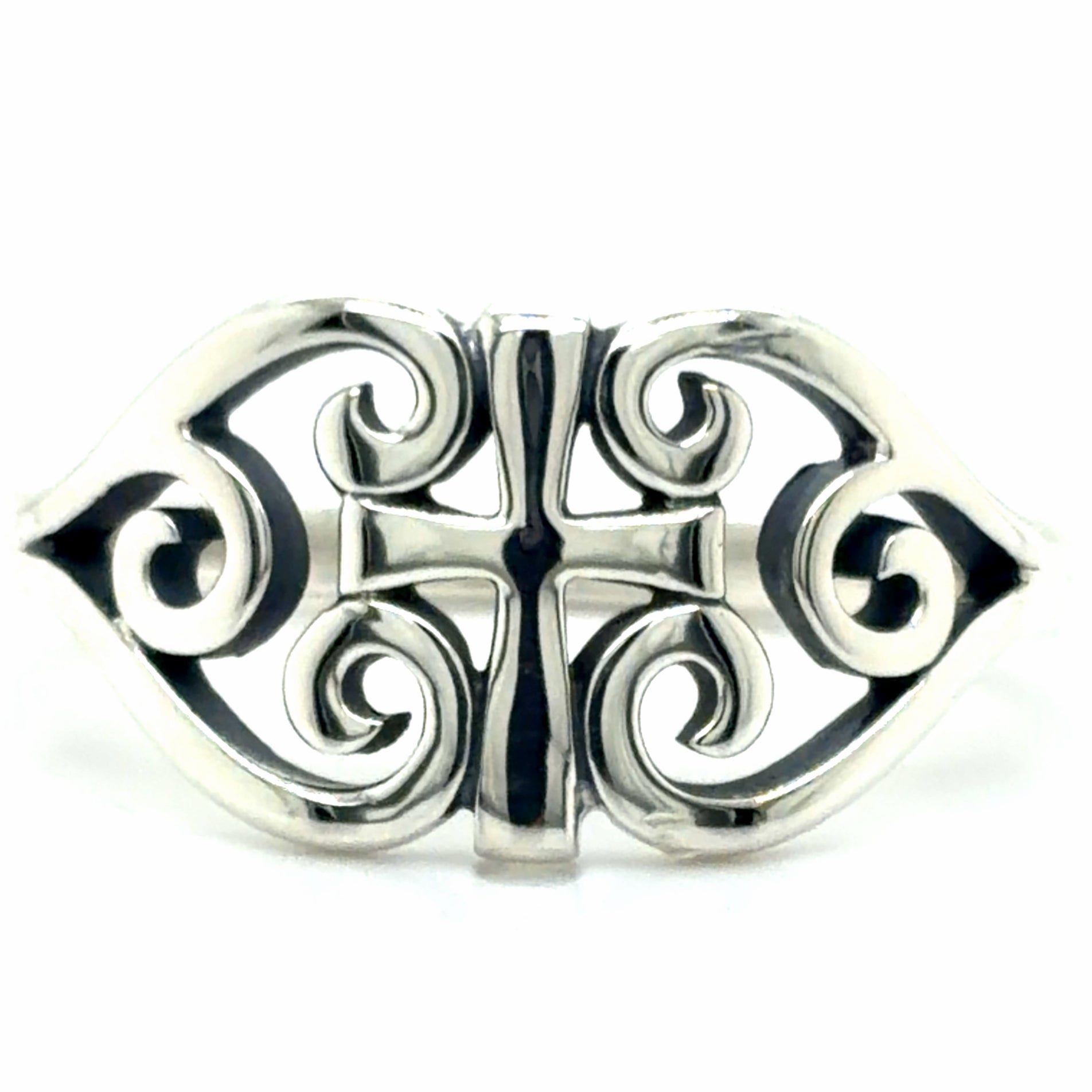Estate James Avery Scroll Cross Ring