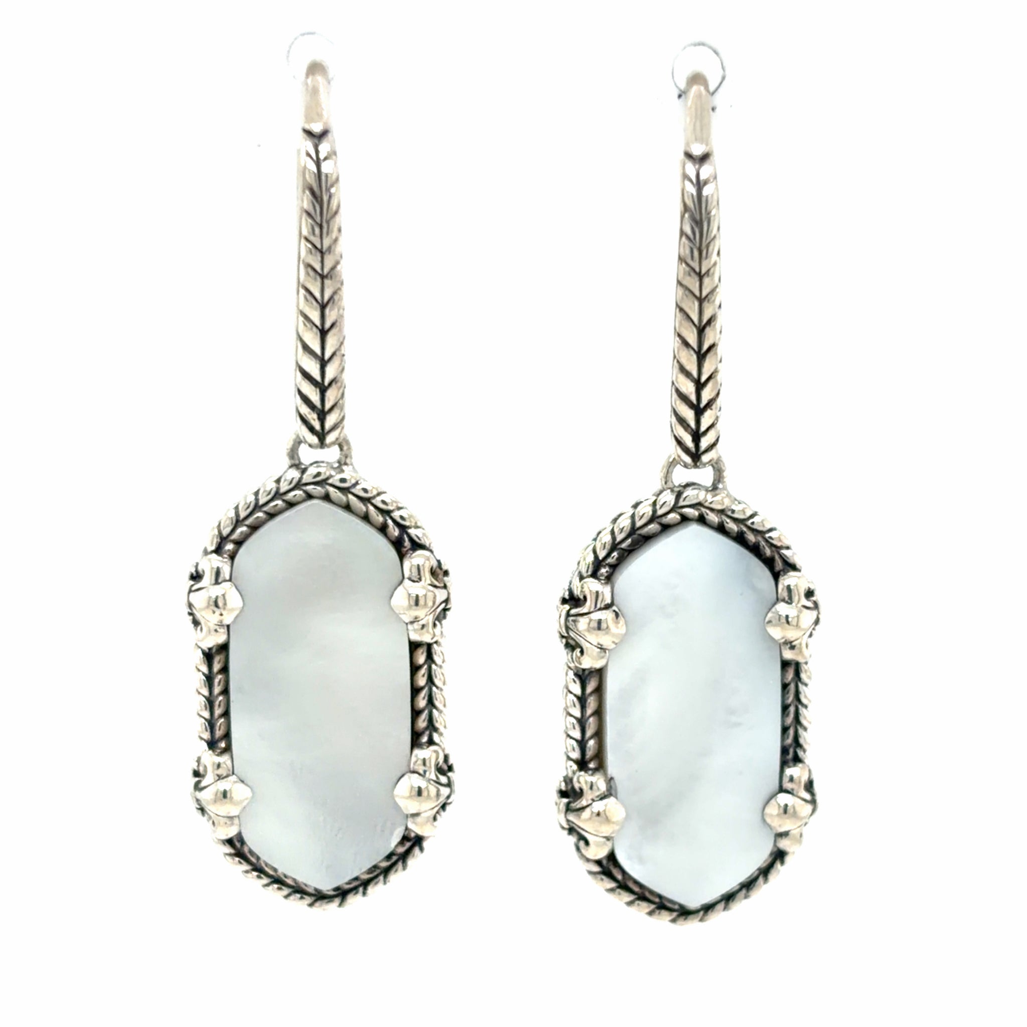 Estate JAi Mother of Pearl Dangle Earrings